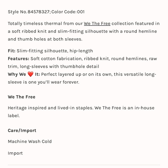 FREE PEOPLE We The Free Roll With it Thermal Blue XS - Picture 5 of 8